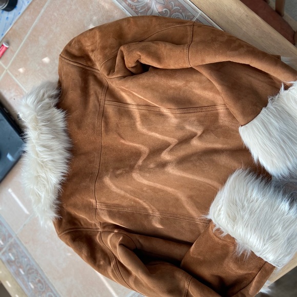 NWOT GEN SUEDE & FAUX FUR JACKET - Picture 2 of 5
